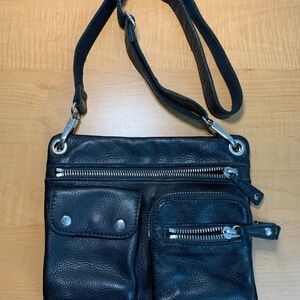 FOSSIL Sutton Black Organizer Crossbody Bag